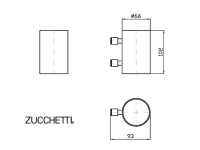 MEDIDAS PORTACEPILLOS PARED ISY ZUCCHETTI 